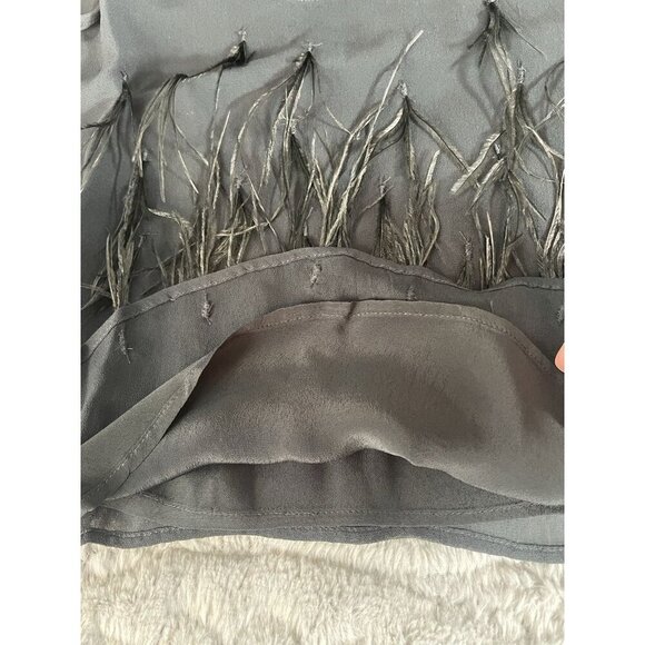 J Crew Feather-Embellished Tank Top in Chiffon Sz XXS - Picture 4 of 10